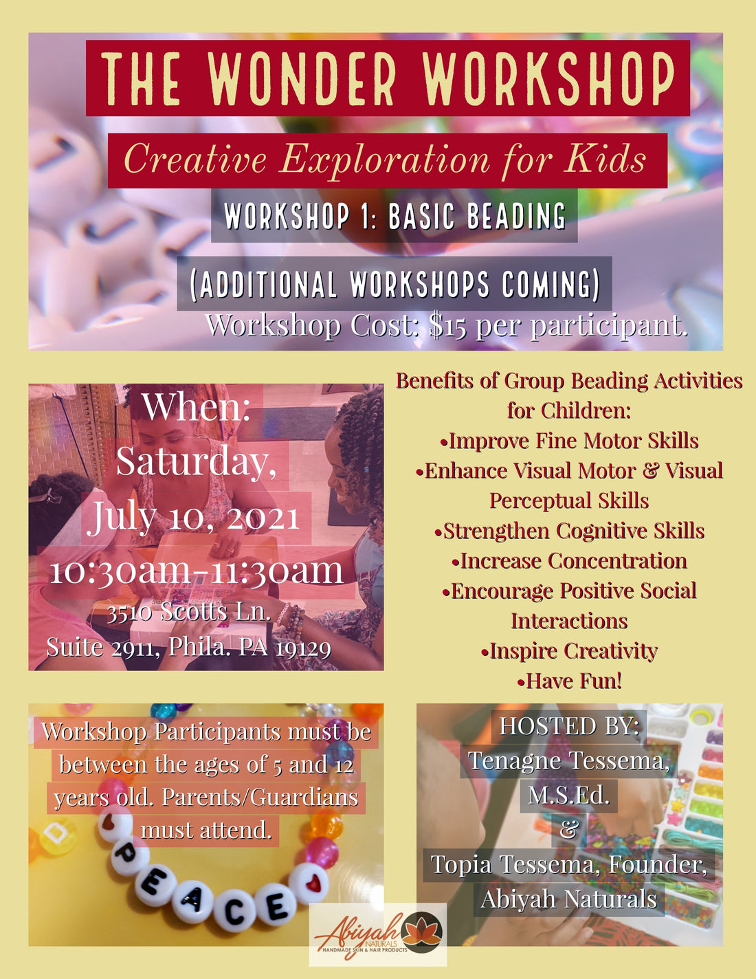 WELCOME TO THE WONDER WORKSHOP