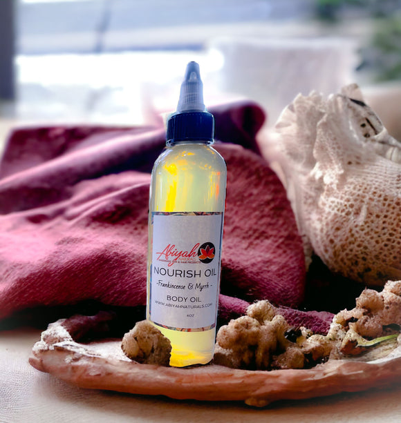 Nourish- Frankincence & Myrrh Hair and Body Oil
