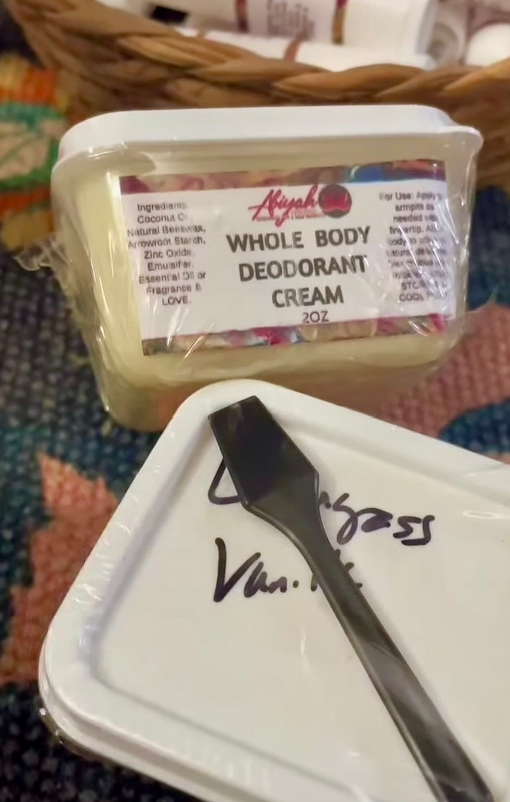 Abiyah Naturals WHOLE BODY Deodorant Cream