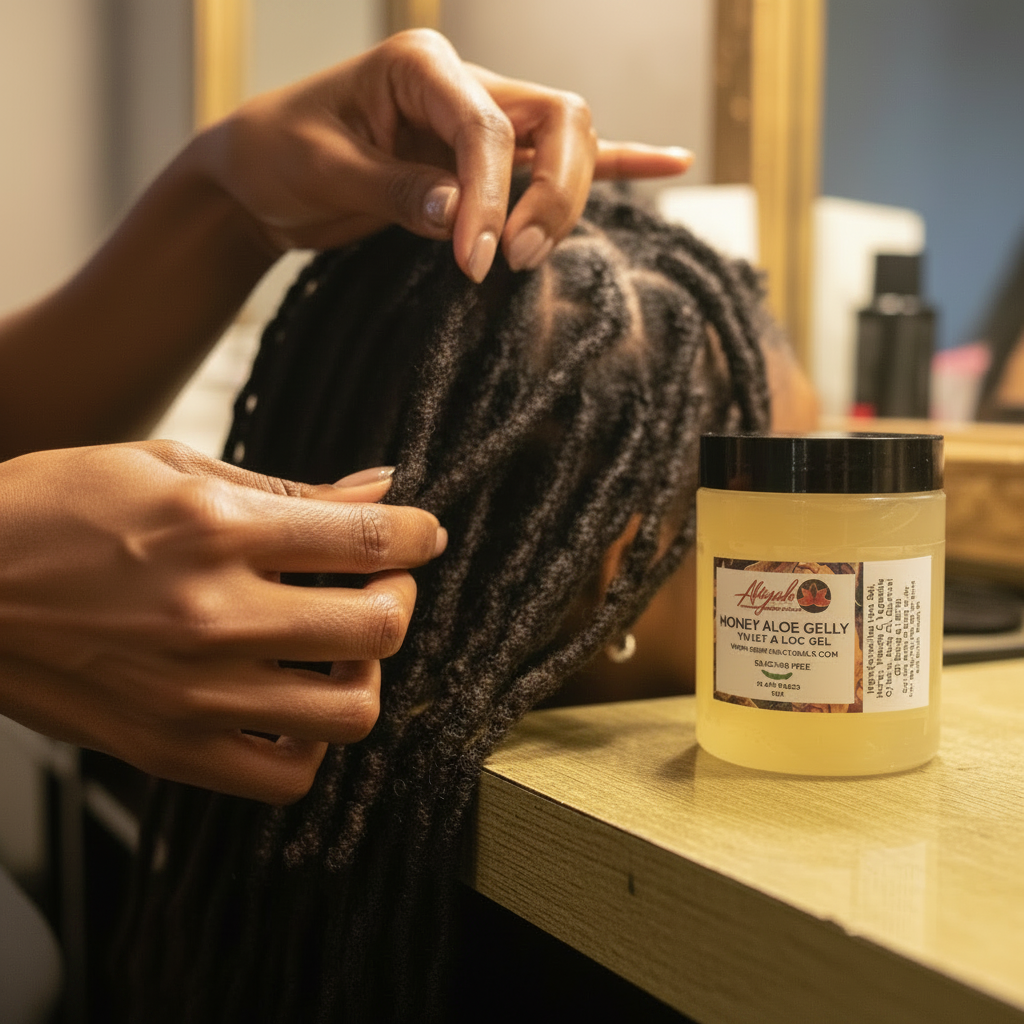 Natural Loc & Twist Gel | Honey Aloe Gelly | Abiyah Naturals