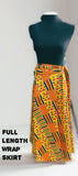 AFRICAN PRINT WRAP SKIRT