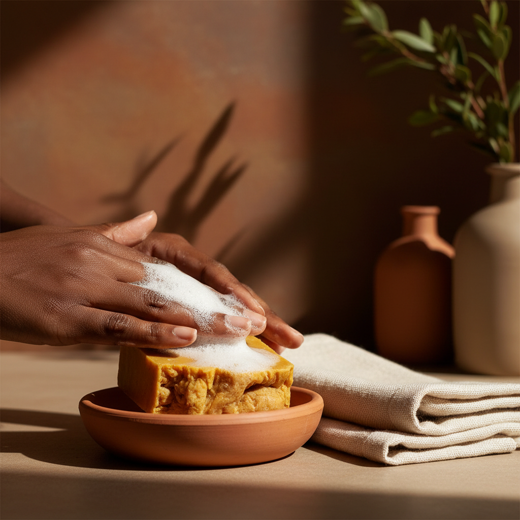 Turmeric Soap Lifestyle Shot