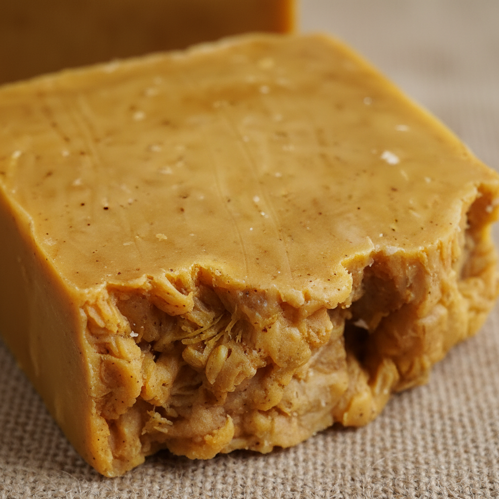 Turmeric Soap Texture Close-Up