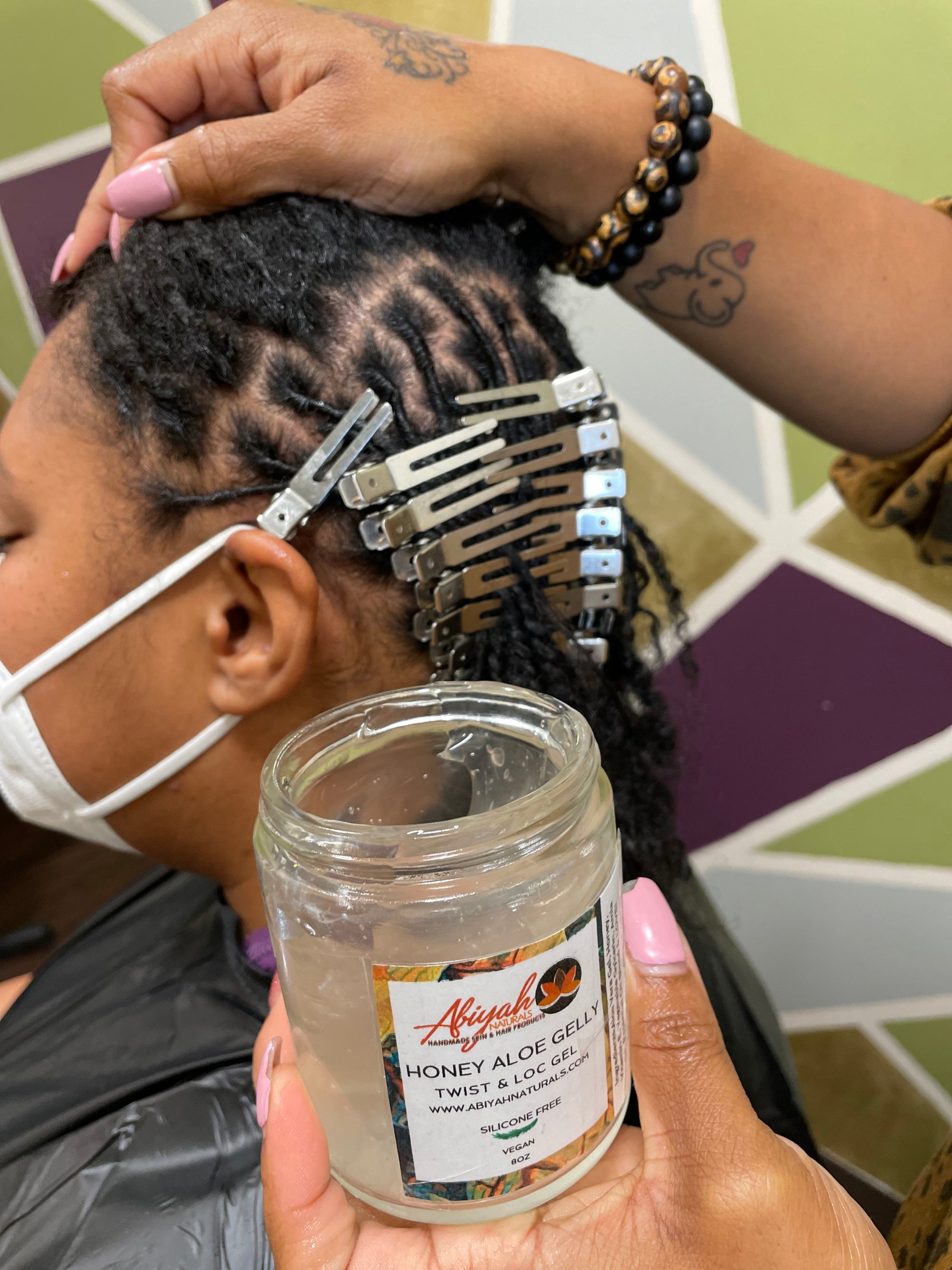 Honey Aloe Gelly- Loc & Twist Gel – Abiyah Naturals Handmade