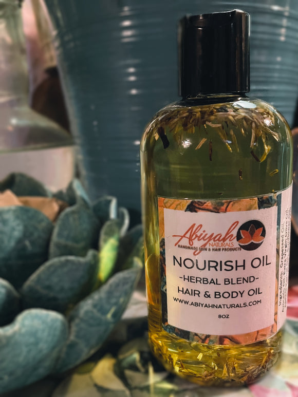 NOURISH- Herbal Blend. Hair & Body Oil