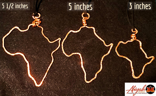 AFRICA Pendant Necklace: LARGER HEAVY GAUGE COPPER