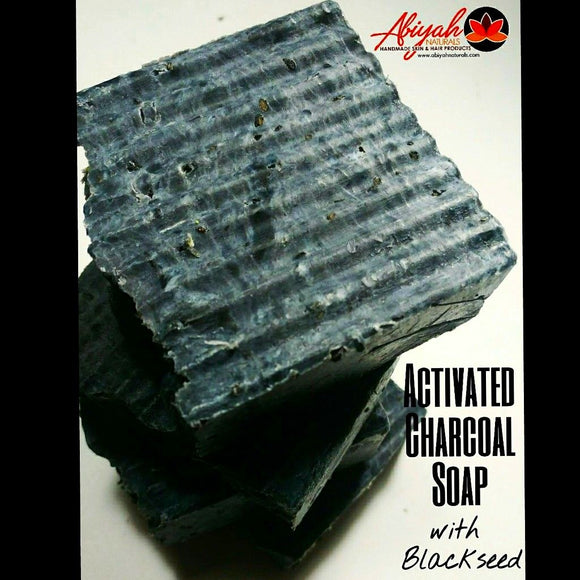 Activated Charcoal Soap w/ Black Seed & Sea Moss